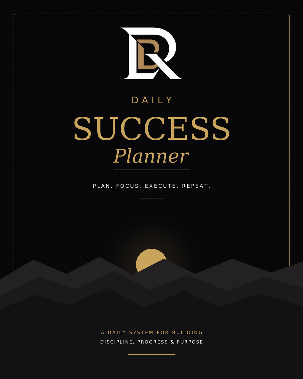 Daily Rise Co. Daily Success Planner cover