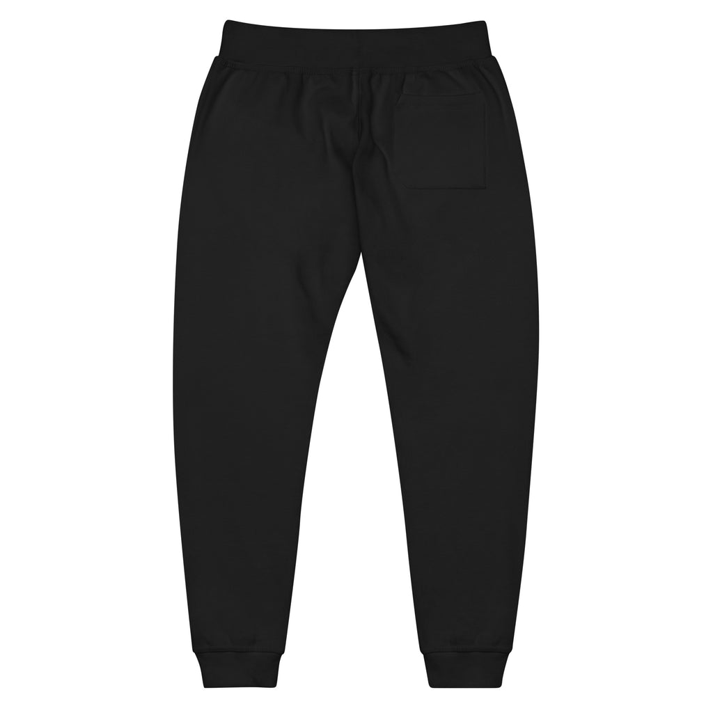 Rise Daily premium black fleece sweatpants back view